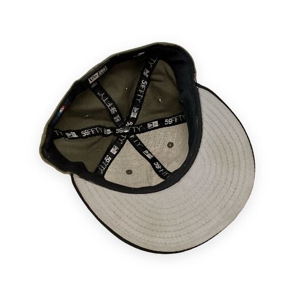 New Era San Francisco MLB Fitted Cap 59 Fifty Olive Green Black Size 7 - Picture 6 of 10